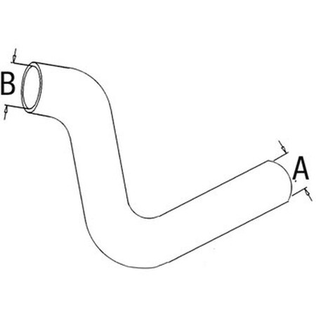 Aftermarket New Lower Radiator Hose Fits CaseIH Tractor Models 5088 5288 5488 120779C1